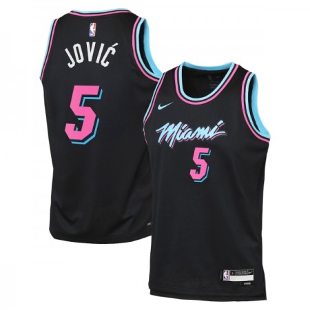 Dres Miami Heat Nikola Jovic Nike 2025-26 City Edition Crno Swingman